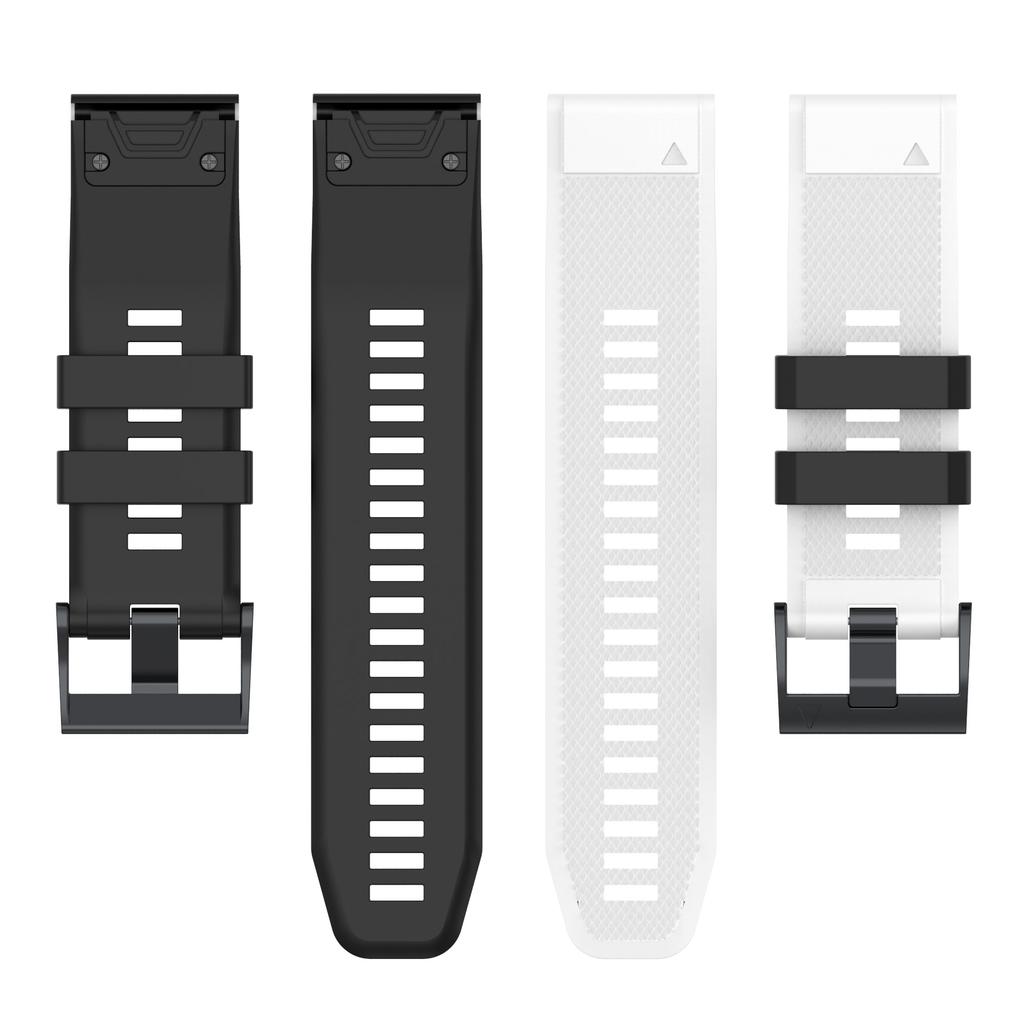 For Garmin Descent G1/Forerunner 935/Forerunner 945 Textured Silicone Wrist Watch Band Dual-Color Replacement Strap