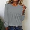Women S Round Neck Solid Loose Fit T Shirt