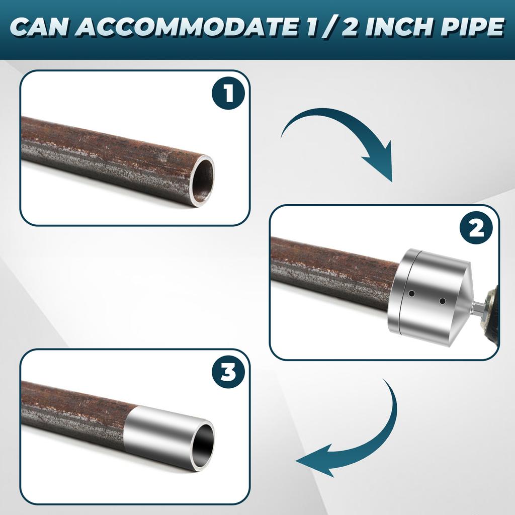 Čistič měděných trubek pro čističe vrtacích trubek, instalatérský nástroj, celokovový čisticí kartáč pro čištění ocelových trubek a mosazných trubek