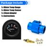 52mm Water Temperature Gauge 40-120 Celsius Water Temp Sensor Joint Pipe Sensor 26/28/32/34/36/38/40mm Hose Adapter For 12V Car