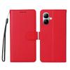 Case for Infinix - Leather/PU, Red, With Card Holder