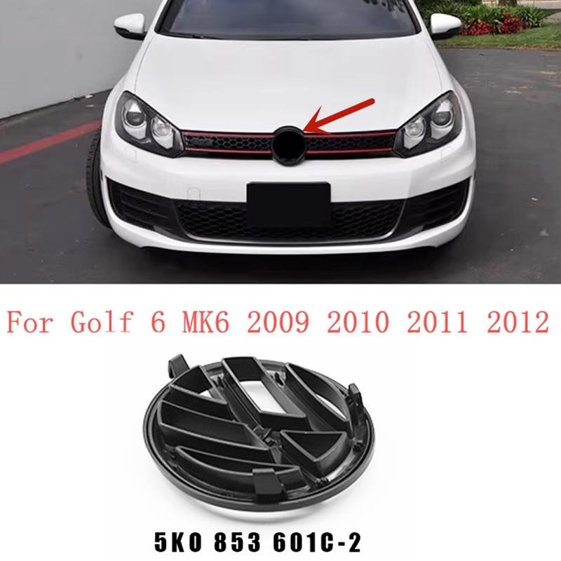 VW 135mm Car Front Grille 110mm Rear Trunk Emblem Lid Cover Logo Badge Replace Accessories For Volkswagen Golf 6 MK6 2009-2012 zf0