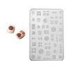 Food Grade Silicone Nail Art Mold With Floral 3D Embossed Design Nail Stamp For Easy DIY Beautiful Creation