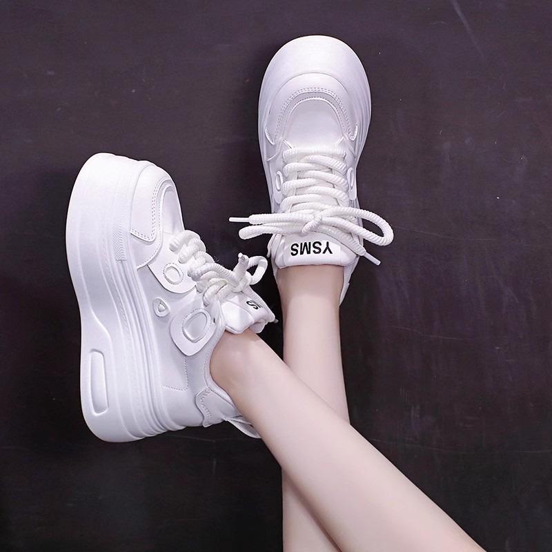 Black and white panda board shoes women's new summer platform white shoes student sports and leisure shoes women's shoes