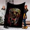 Friday the 13th Theme Printed Blanket - Perfect for Couch, Bed, Travel & Outdoor Use | Machine Washable, Cozy & Durable.