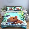 Capybara in bubble bath. Bedding sets Duvet cover sets Duvet covers Pillowcases(1 * Duvet Cover 2 * Pillowcases without duvet insert)