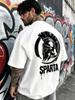 Summer New Style Unisexs Tshirt Street Casual Fashion Simple Soft Comfortable Breathable D Letter Pattern Print