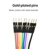 10PIN Pure Copper DuPont wire male to male,female to male,female to female,2.54 terminal connection wire 28core gold-plate cable