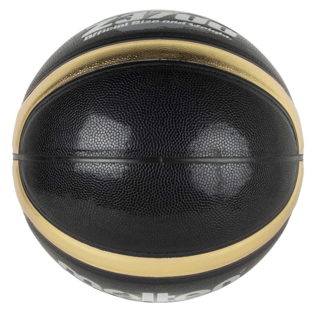 Molten Basketball, Size 7, Synthetic Leather, Black and Gold, B7Z3700-KZ