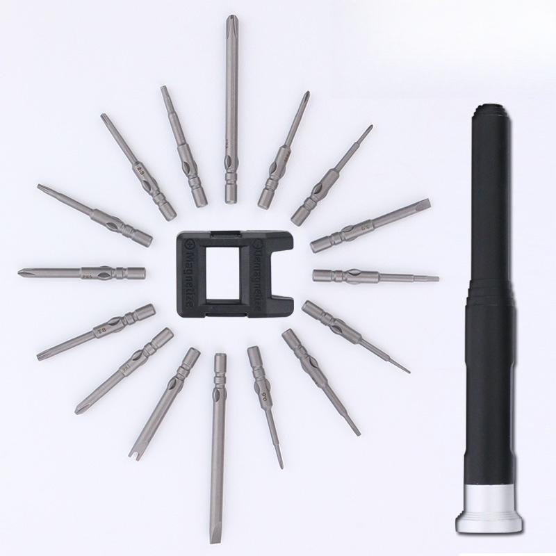 18 In 1 Precision Screwdriver Set S2 Bits Demagnetizer Disassembly Tools