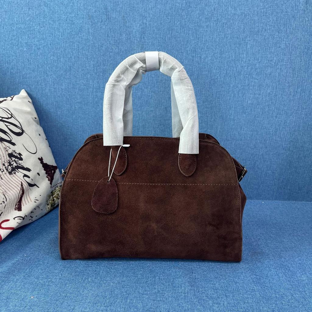 THE * ROW star with the same Margaux 15 inch handbag old money wind tote bag leather big bag suede bag