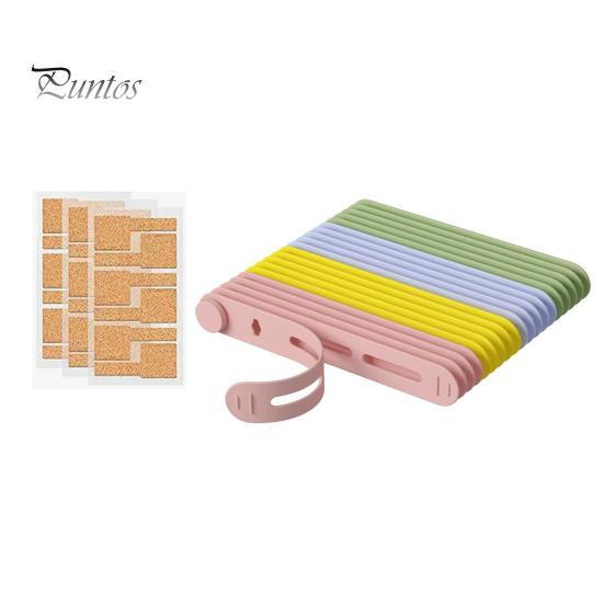 

38 шт./комплект Силіконова кабельна стяжка Етикетка з можливістю запису. Навушник, телефон. Шнур живлення. Ремінець. Багаторазовий еластичний органайзер. різнокольоровий