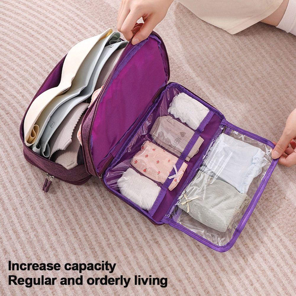 Waterproof Bra Organizer Bag Multi-Compartment Cosmetic Wash Package Bag  Finishing Bags