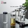 HEENOOR Portable High Borosilicate Glass Water Bottle