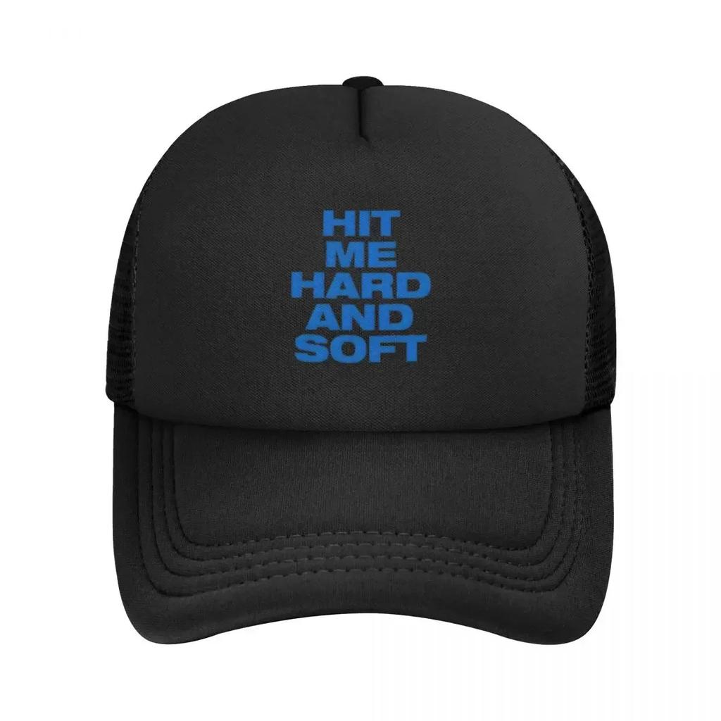 Hit Me Hard And Soft Tour Baseball Cap For Unisex Women Summer Outdoor Mesh Side Sun Hats Caps Adjustable Fit For Casual Wear