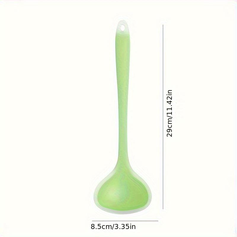 Large Capacity Heat-Resistant Premium Silicone Soup Ladle - Easy-Clean Kitchen Spoon for Cooking & Serving