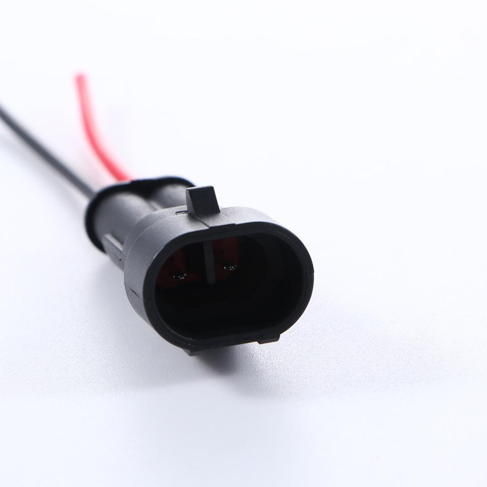 Car Waterproof 2 Pin Way with Wire AWG Marine Auto Connector Plug Set Connector Plug Electrical
