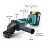 Electric Angle Grinder Cordless Brushless Tool 18V Rechargable Lithium Li-ion Battery for Polishing Cutting Grinding New