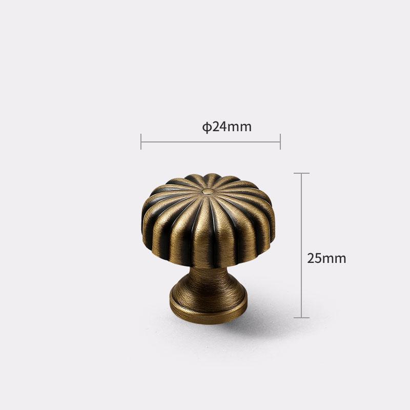 Brass Single-Hole Handle Solid Pure  Handle  Mini Drawer Knob Wardrobes Cabinets TV Stands  Bathroom Vanities Pull