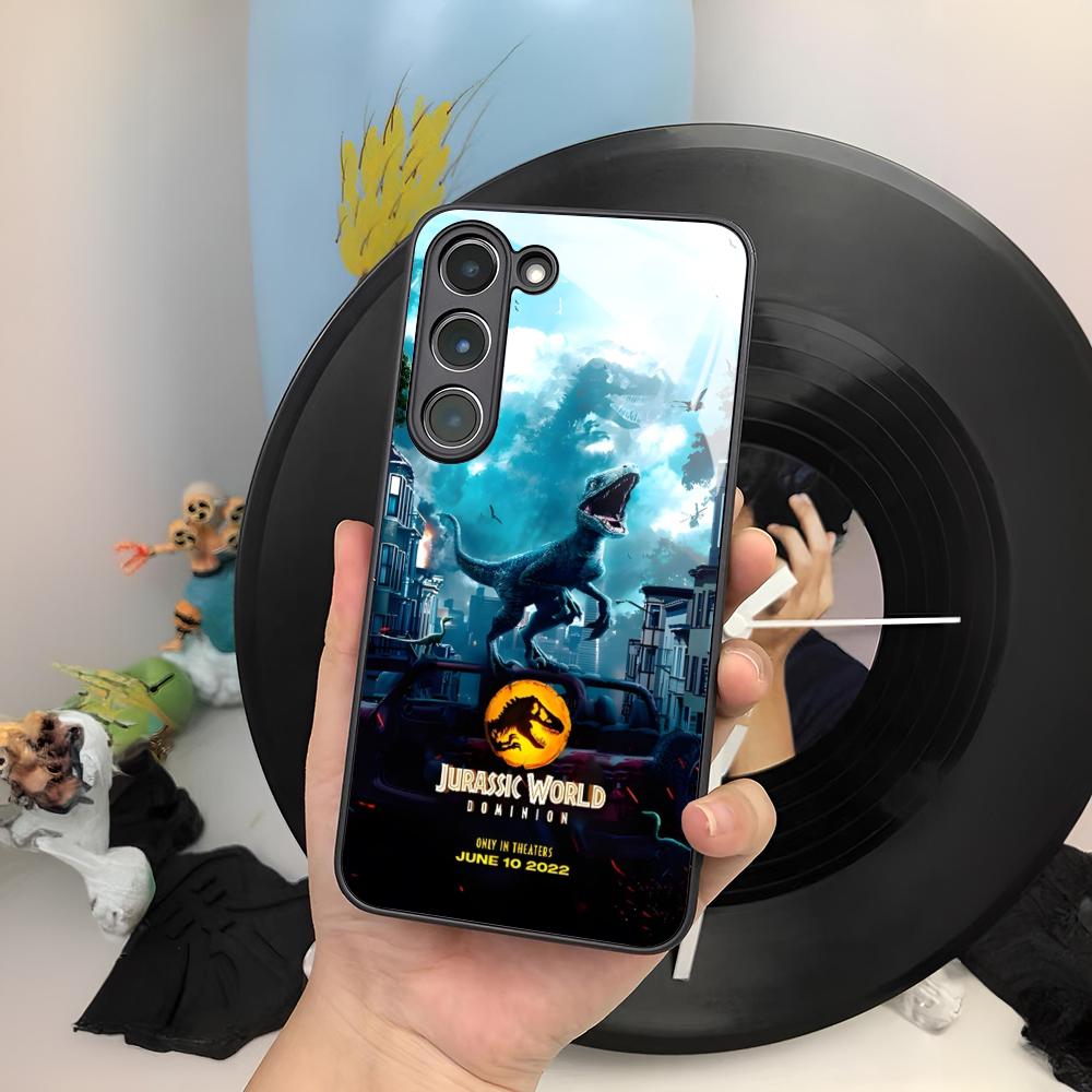 

Jurassic Park Dinosaur Phone Case For Samsung Galaxy S26 S25 S24 S23 S22 S20 S21 Ultra Plus Edge Fe Colored Silver Cover Galaxy S24plus