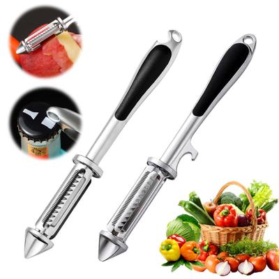 Edelstahl Kartoffelschäler Set 5-in-1 Multifunktionaler Gemüseschäler Reibe Hobel