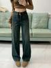 Women’s 2024 Retro High Waist Fleece Lined Flare Jeans - Plus Size Slimming Wide Leg Winter Pants