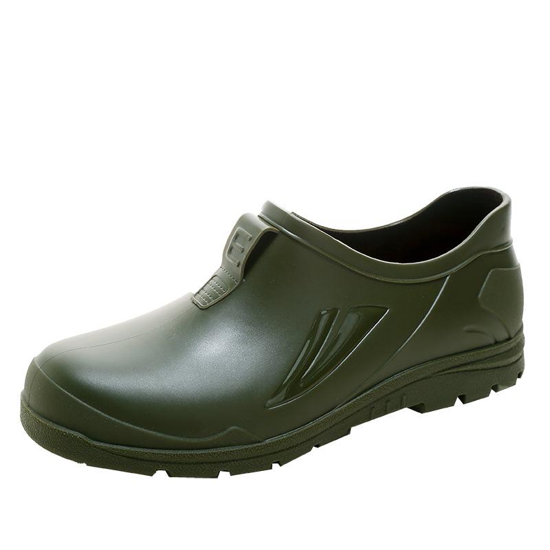 Unisex Koreaanse Stijl Waterdichte Antislip Korte Regenlaarzen - Modieuze Rubberen Schoenen voor Elk Seizoen met Lage Schacht