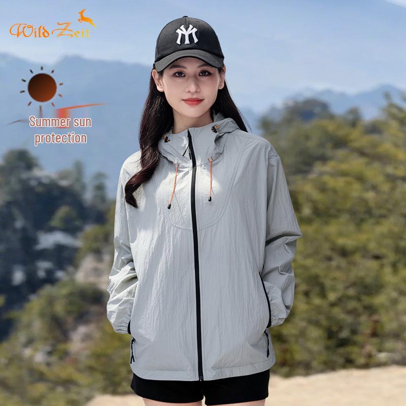 

WILDZEIT Унисекс Легкая Куртка с Защитой от Солнца 2025 - Дышащая Летняя Ветровка XL