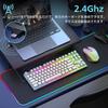 ZIYOU LANG Wireless Gaming Keyboard and Mouse Set for USB Dual LED Full Key 3800mAh Rechargeable 2400 DPI Ergonomic Compatible with Windows MACOS and