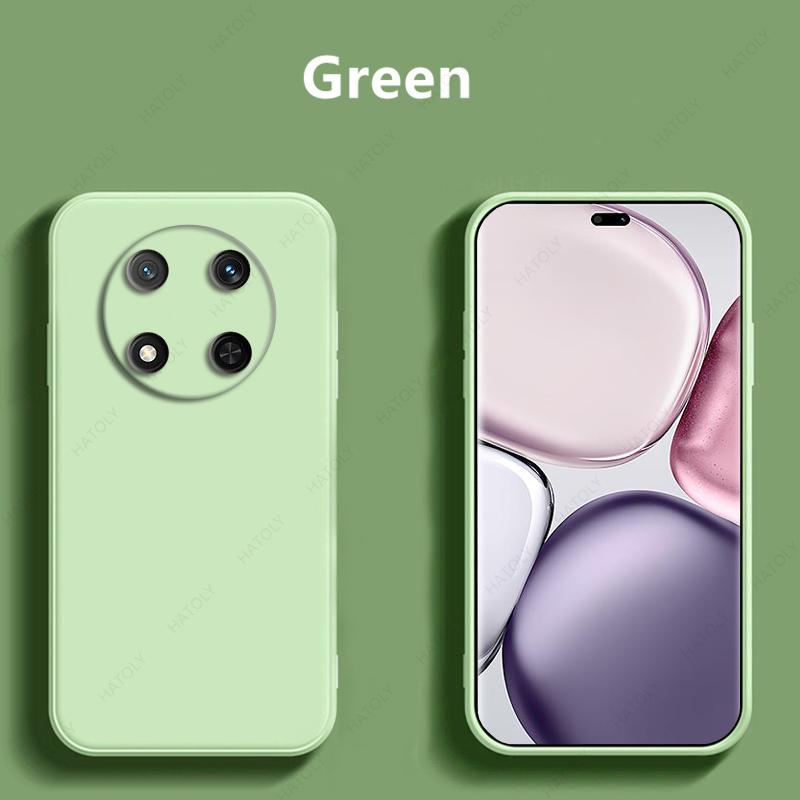 

Жидкий силиконовый чехол для телефона Honor X9c Чехол для Honor X60 Pro Противоударный чехол Funda для Honor Magic7 Lite Чехол For Honor X9c зелёный