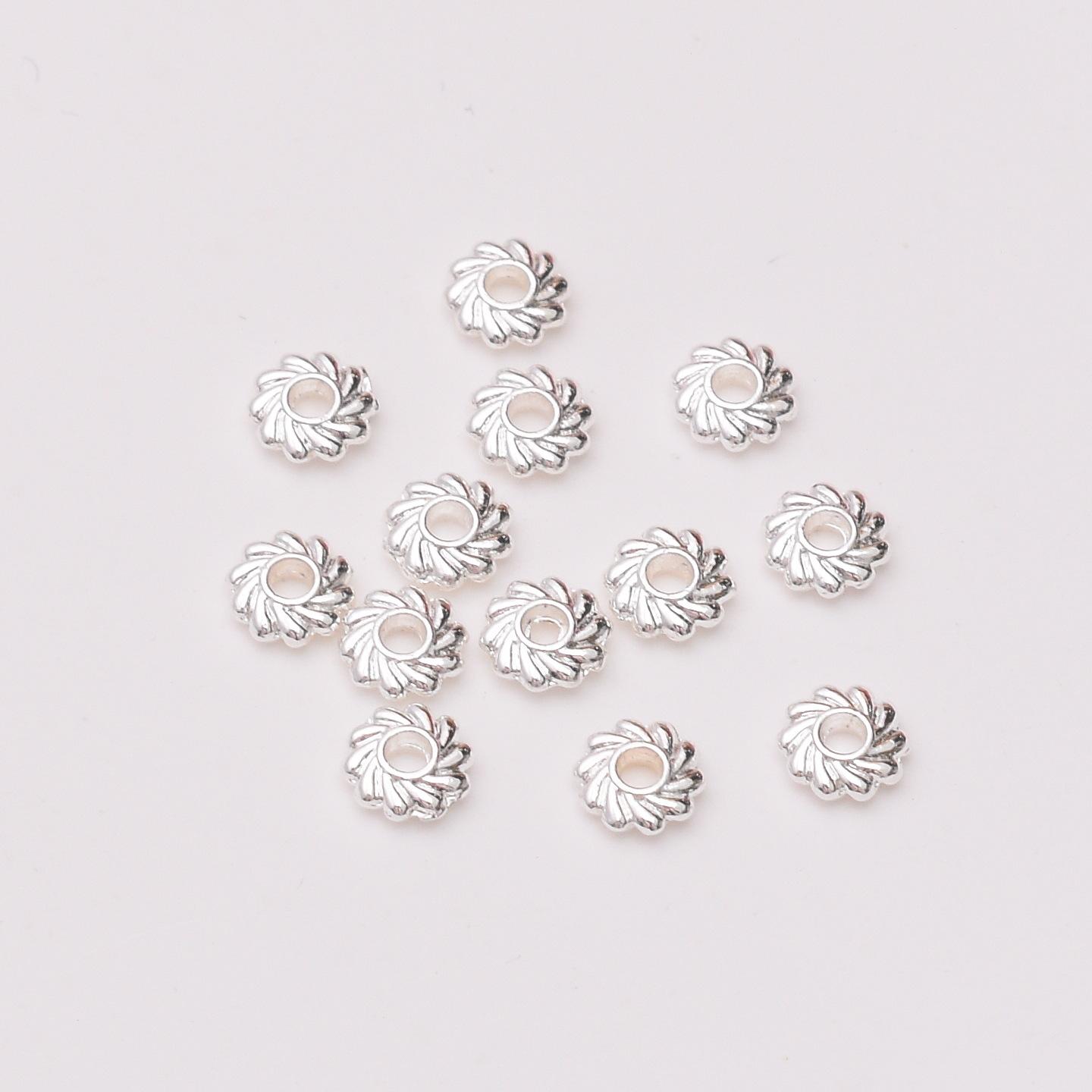 

100 шт., цветоустойчивая прокладка в виде подсолнуха из 14-каратного золота, прокладка в виде бисера Hot Wheel, аксессуары для браслета из бисера ручной работы