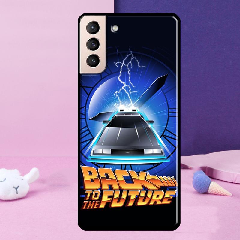 Back To The Future Time Machine Phone Case For Samsung Galaxy S24 Ultra S25 Ultra S9 S10 S20 S21 S22 Plus S23 S24 FE Cover