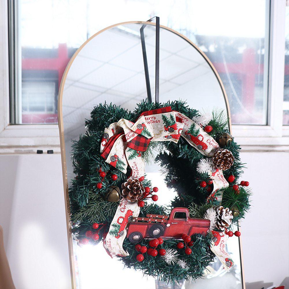 Carbon Steel Floral Wreath Hanger 12/15 Inch Wreath Metal Hook Single Hook Ornament Easter Wreath
