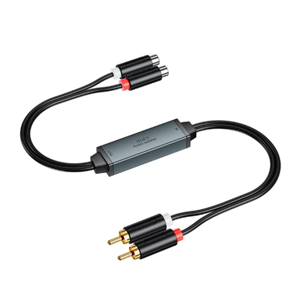 AV100C Для RCA Аудио Изолятор Общая Земля Фильтр Шума 3,5 мм Подавление Помех Шумоподавитель Автомобильное Аудио Домашнее Стерео-A02G как