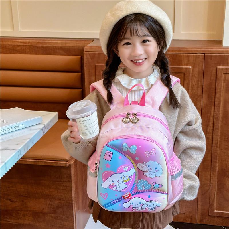 Stylish And Cute Nylon Preschool Backpack For Girls With Fun Cartoon Patterns