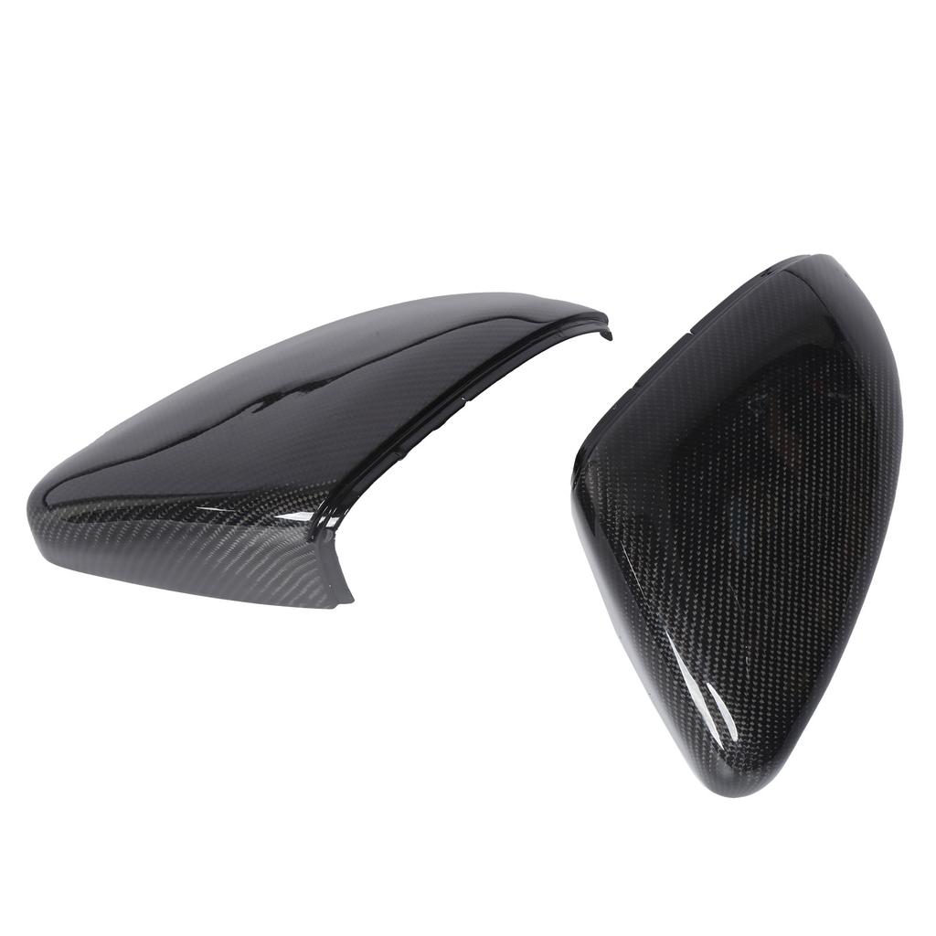 2PCS Rearview Mirror Cover Carbon Fiber Replaceable Backing Car Replacement for MK7 MK7.5 R