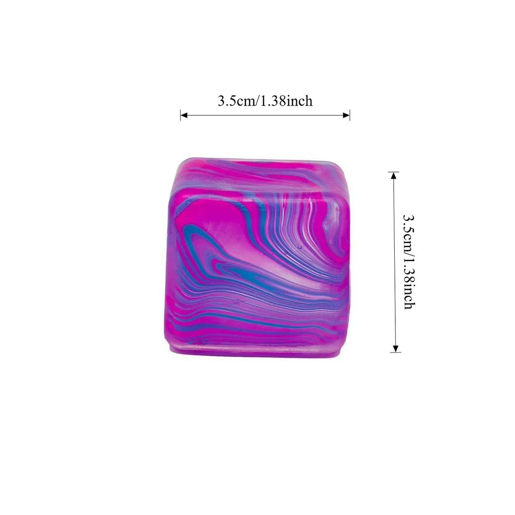Taba Squishy Ice Cube Stress Balls Squeeze Toys For Kids Adults Sensory Fidget Toys For Anxiety Relief, Party Favors Gifts