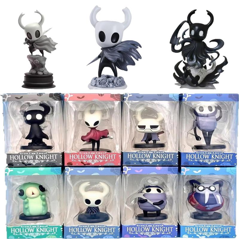 Activity Figure Hollow Knight Series Collection Silksong Garage Package Knight King Hornet Model Character Style Desktop Ornaments Playthings
