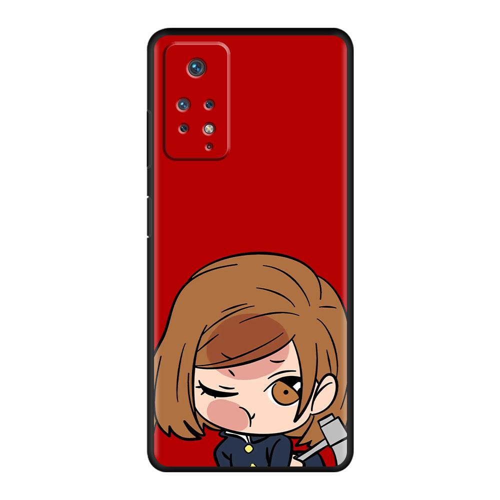 

Для Мобильного Телефона Чехол Аниме jujutsu kaisen Мода Для Redmi 8 11 Pro 10 9 9S 9T K40 7 9A 9C 8T 10C K50 Redmi K50
