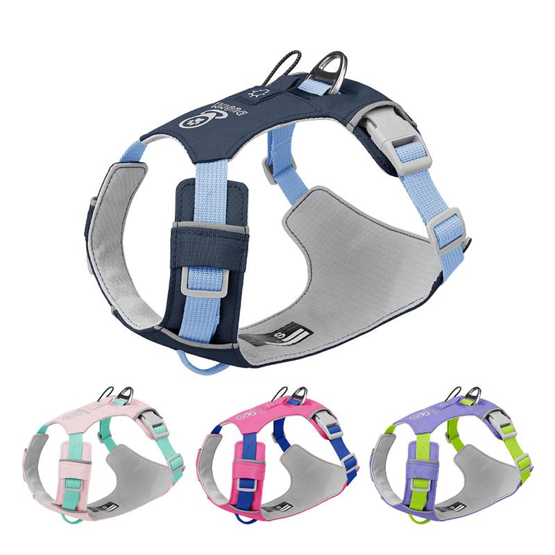 Breathable Lightweight Dog Harness Adjustable Waterproof Quick-Drying Pet Vest with Night Reflective Straps Pechera Para Perro