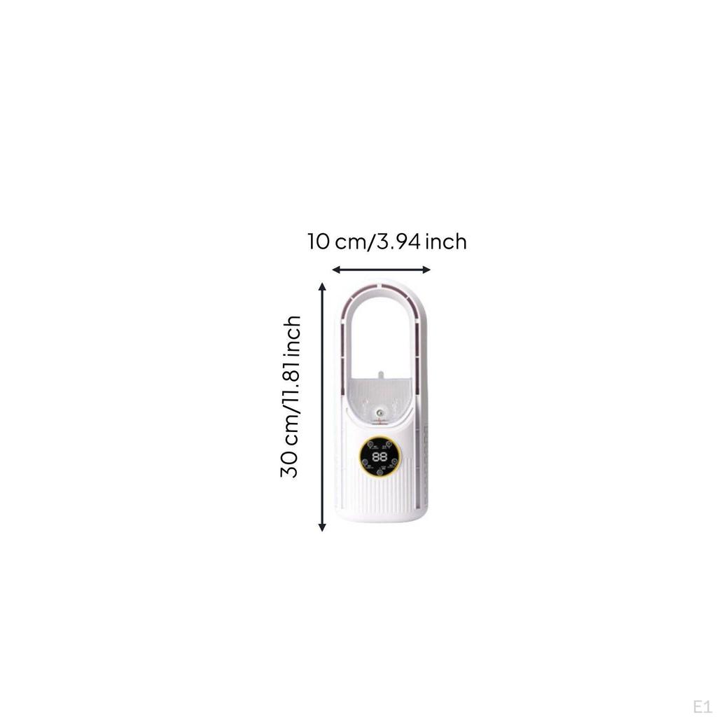Bladeless Desktop Fan Compact Design Misting Adjustable Speeds USB WaterCooled Chiller