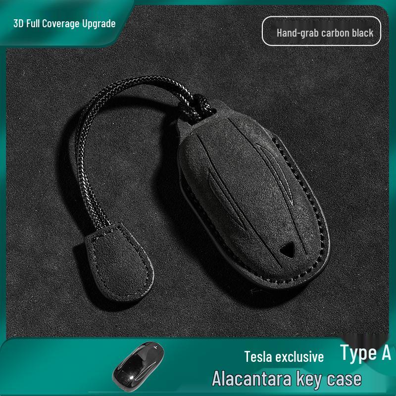Suede Full Wrap Key Cover for Tesla Model Y/3/Model X