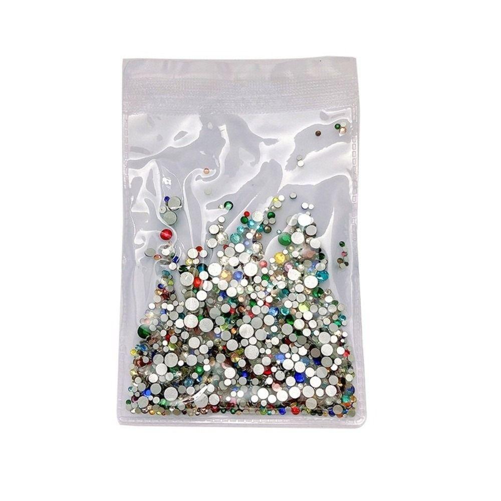 1440 Pcs Nail Art Crystal Beads 3D Nail Sparkle Decoration Sparkle Glass Rhinestone Women