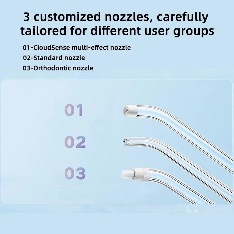 Elektrische Munddusche F300 Dental Wasserstrahl Tragbarer leistungsstarker Pick Flosser Zahnaufhellungsreiniger Mundreinigung