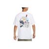 Nike Sb Graphic Print Skateboard Short Sleeve T-Shirt Men Tops White FJ1136-100