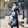 Chinese Tang Dynasty Style Round Neck Robe And Hanfu Daily Printed Suit For Handsome Male And Female Knights