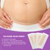4pcs Silicone Scar Sheets Home Travel Reusable Adhesive Scar Removal Treatment Strips