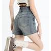 Women's Summer 2023 Elastic High-Waisted Slimming Jeans: Tight, Straight, Wide-Leg Shorts & Hot Pants