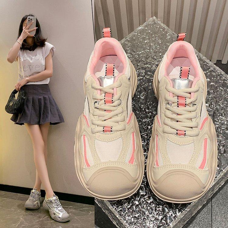 Height-increasing Platform German Training Shoes for Women's 2025 New Summer Fashion Versatile Light Sports Leisure Comfortable Dad Shoes