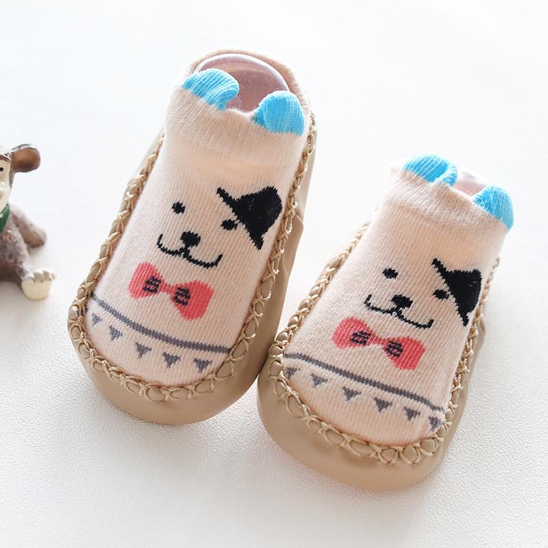 Newborn Baby Socks With Rubber Soles Infant Baby Girls Boys Autumn Spring Children Floor Socks Shoes Anti Slip Soft Sole Sock